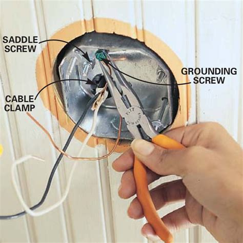 how to replace ceiling electrical box with rails|ceiling fan outlet box installation.